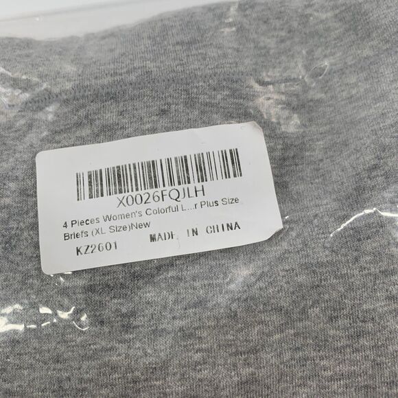 New Pack of 4 Cotton Blend Full Bottom Briefs Underwear XL Womens Nude Black - Picture 4 of 8